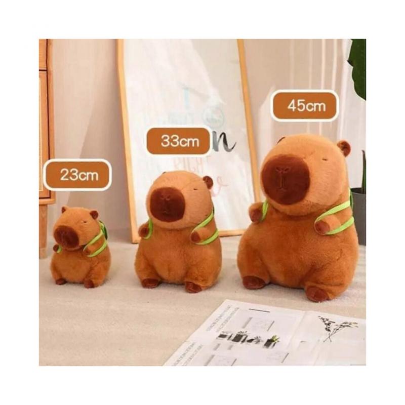 Kapibara Plush Backpack Toy with Plush Turtle, Gift