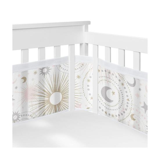 Bed Fence Set Keep Arm Legs Safe Crib Mesh Easy Installation Breathable Crib Guardrail Household Baby Products