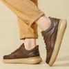 Men Leather Shoes Men Slip On Business Casual Leather Shoes Comfortable Fashion Casual Male Shoes
