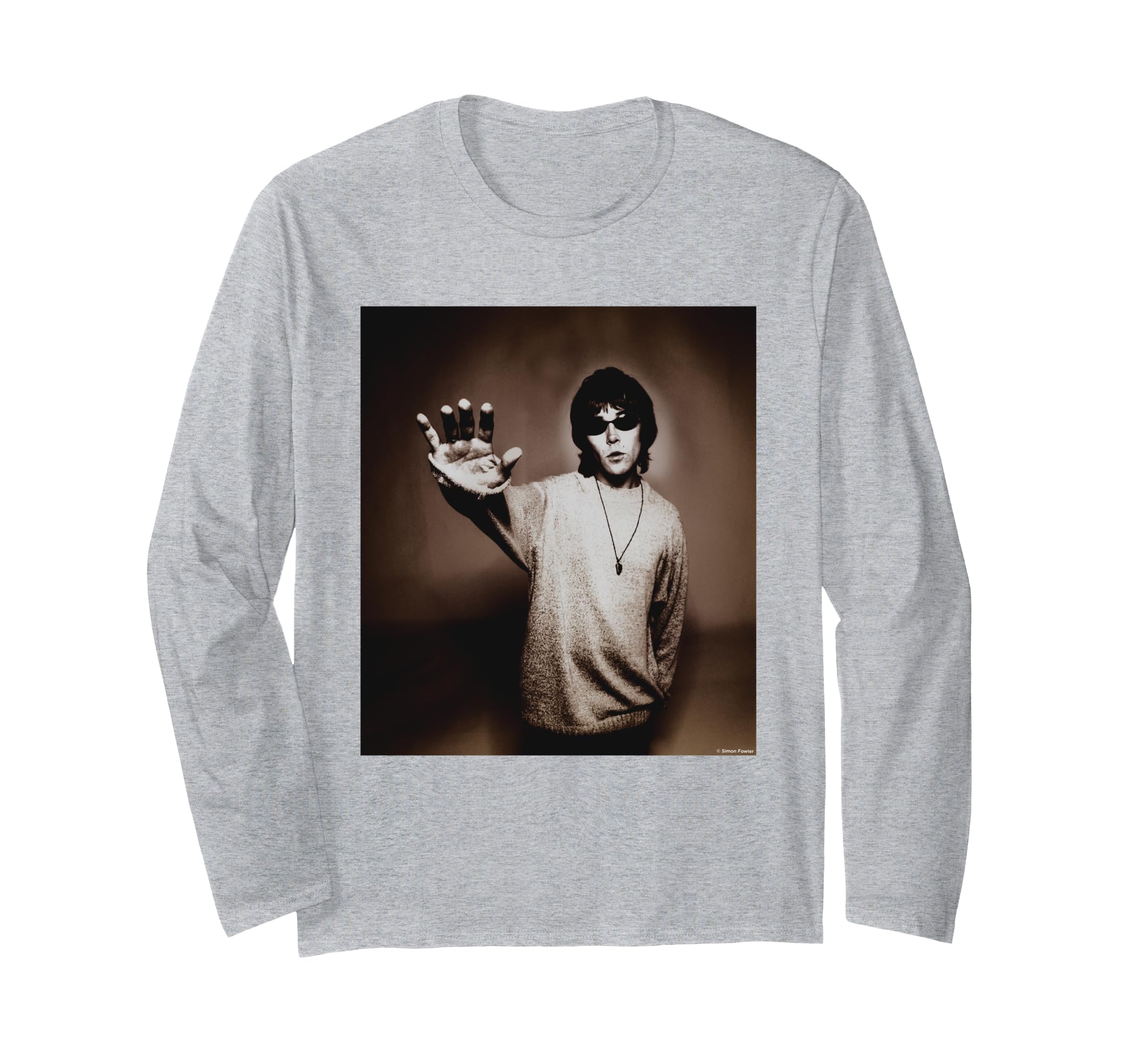 Ian Brown Stone Rose singer Simon Fowler long-sleeved T-shirt
