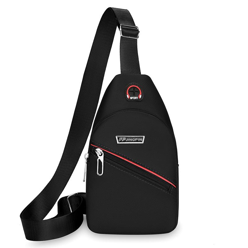 Waterproof Portable Outdoor Travel Fashion Men'S Small Chest Bag Sporty Large Capacity Lightweight Shoulder Bag Trend Leisure.