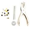 Leather Rivet Tubular Metal Studs with Setting Tools Punch Plier