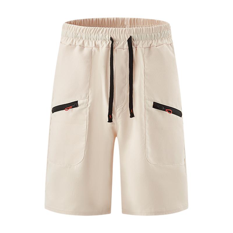 Herren Schnelltrocknende Leichte Wander-Shorts mit Reißverschlusstaschen - Feuchtigkeitstransportierende Gym Lauf-Outdoor-Sport-Shorts