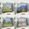 Claude Monet Art Pillow Case For Car Sofa Decorative Home Doublesided Print Plush Square Throw Pillow Cushion Cover