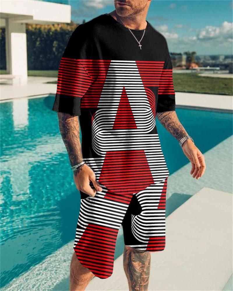 Tshirt da uomo Stampa digitale 3D alla moda Pantaloncini Sleeve_Beach da  uomo Set T-shirt all-match da uomo + Set pantaloncini acquista in modo  economico — spedizione gratuita, recensioni reali con foto —