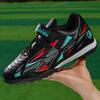 Children's football shoes Velcro shoelace buckle TF rubber sole artificial turf training shoes for primary school students