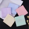 3Pcs 40x40cm Square Candy Solid Color Women Handkerchiefs Classic Vintage Cotton Towel Wedding Xmas Party Gift
