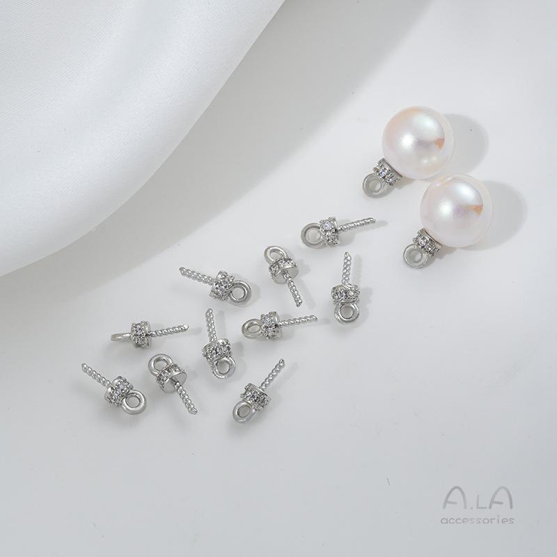 

Прочный кулон из микропавированного циркония с овечьим глазом, заполненный 14-каратным золотом, с полуотверстием для изготовления жемчужных украшений своими руками