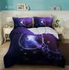 Huse de pilotă decorative cu meduze colorate, mărime King/Queen, Huse de plapumă cu animale subacvatice, Huse de cuvertură cu tematică marină pentru copii și adolescenți