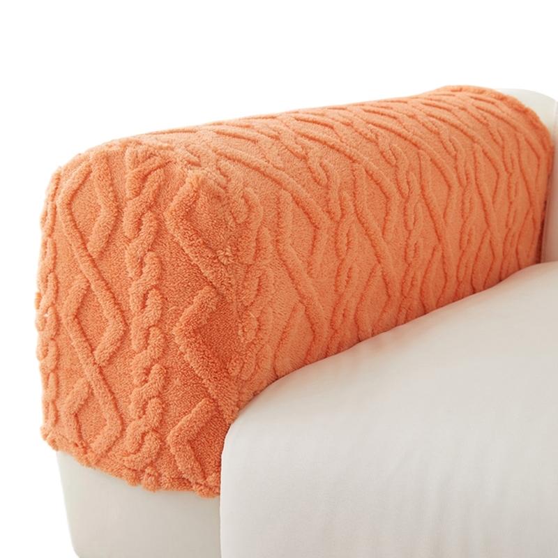 Luxurious Plush Sofa Arm Cover For Comfort And Warmth Furniture Protector Machine Washable Fuzzy Armrest Slipcover