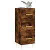 Sideboard Smoked Oak 34.5 X 34 X 90 Cm Wood Based Panel