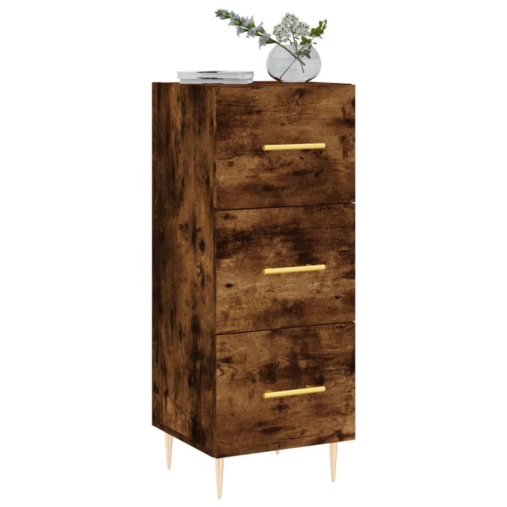 Sideboard Smoked Oak 34.5 x 34 x 90 cm Wood Based Panel