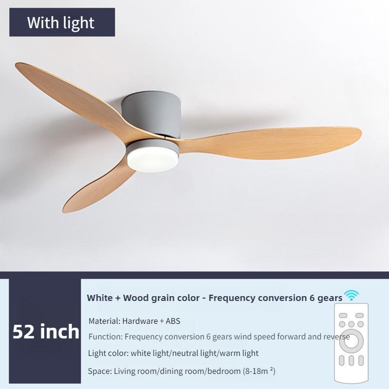 42"/52" New Inverter Ceiling Fan Lamp Bedroom LED Lighting Ceiling Fan Household Electric Ceiling Fan Light