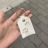 1PC Square pet hair storage set animal leather cat and dog hair storage bag hair memorial bag keychain