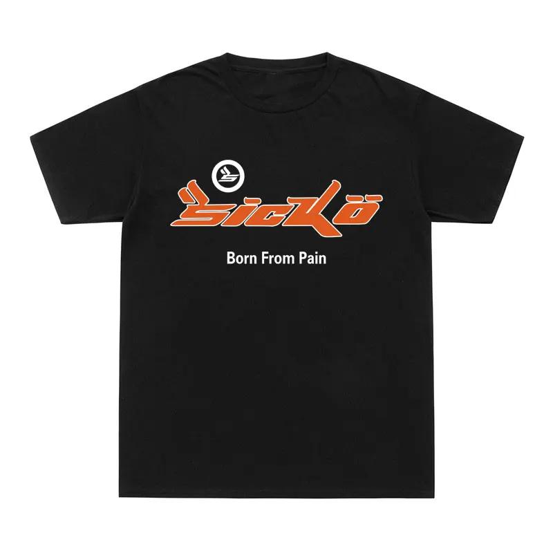 

2023 New Arrivals SICKO Born From Pain T Shirt 100% Cotton T-Shirt SICKO Hip Hop Tee Shirt O-Neck Street wear Kanye West Tops M