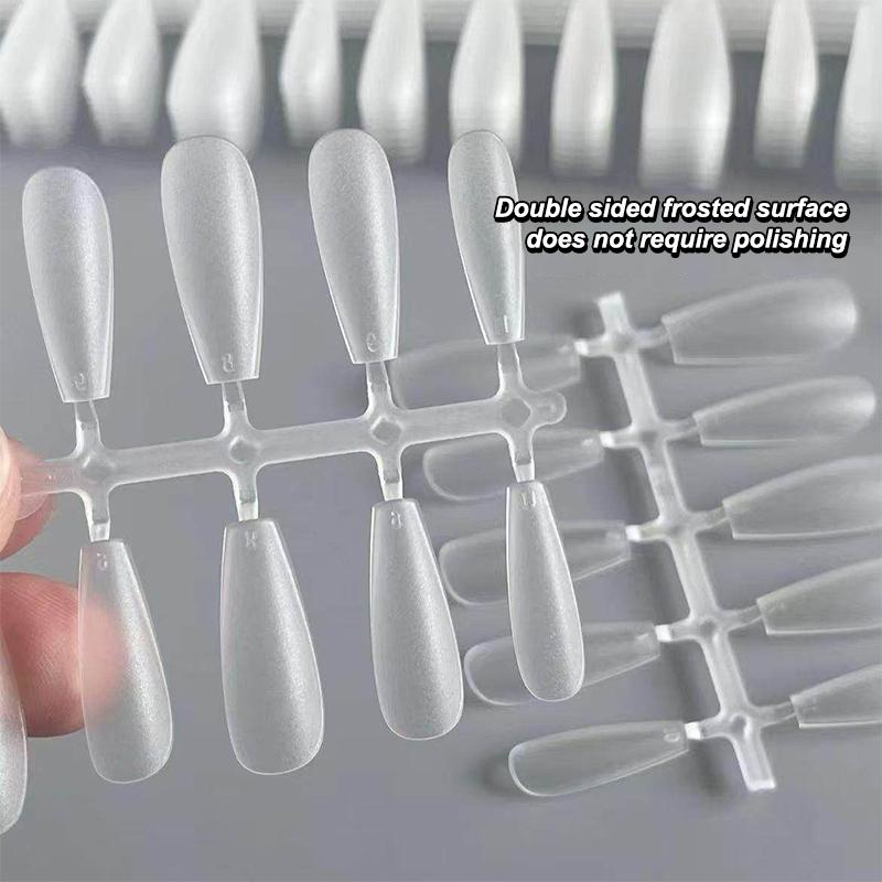 100Pcs/Box Matte Fake Nails No Polishing Press On False Nails Medium Short Design High Matt Soft Gel Nail Tips For Extension