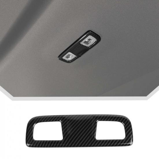 Carbon Fiber Top Reading Light Dom Lamp Cover Trim for Chevy Silverado SIERRA19+