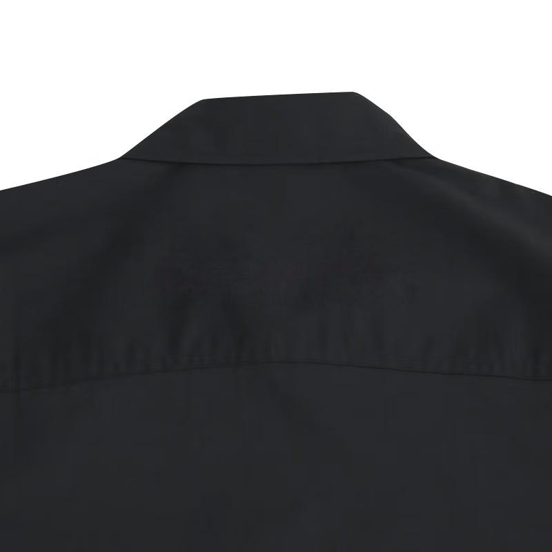 Converse Cotton Long Sleeve Shirt Asia Sizing 'Black' Unisex 10027258-A01