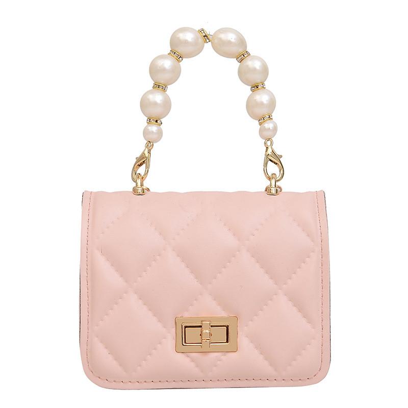 Crossbody Pearl Childrens Bag With Lightweight Design For Fresh Color Solid