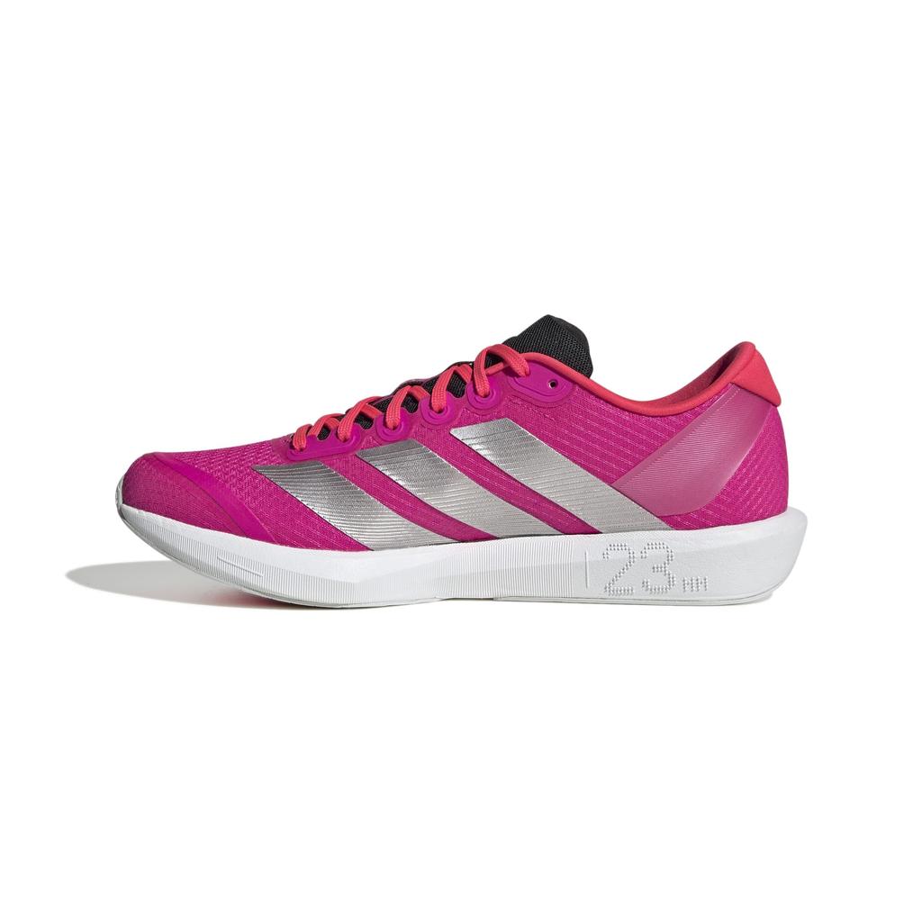 Adidas adizero running shoes, black, unisex, adult, NSV99, Shock Pink/Silver Metallic/Lucid Red (JP6544), size 26.5 cm