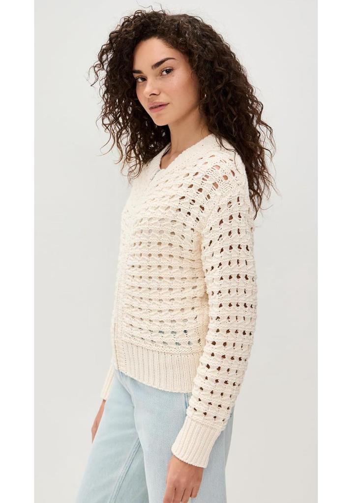 2026 Women's Casual Hollow Knit Zipper Sweater Jacket - Summer Trend