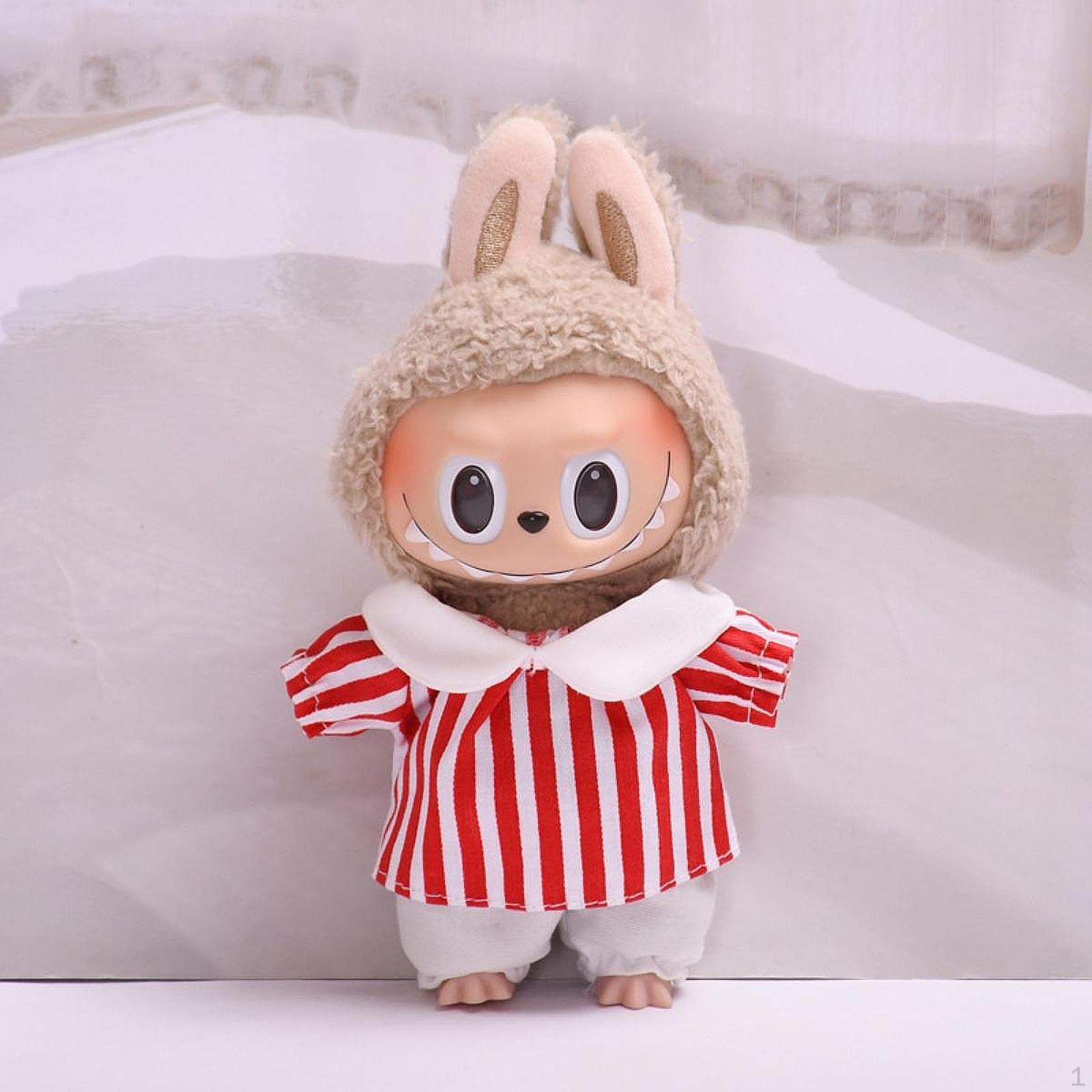 

Doll Apparel Set for 17cm Pendant Dolls DIY Costume Items animal pattern