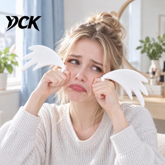 Funny Role Play Items 3D Printed Tears Ring Prop, Crying Face Teardrop Finger Rings, Interactive Video Props Novelty Photo Booth for Selfie,