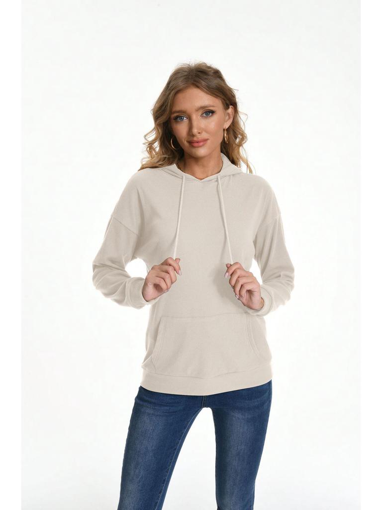 2024 Autumn/Winter Women's Hooded Knitted Pullover Sweatshirt