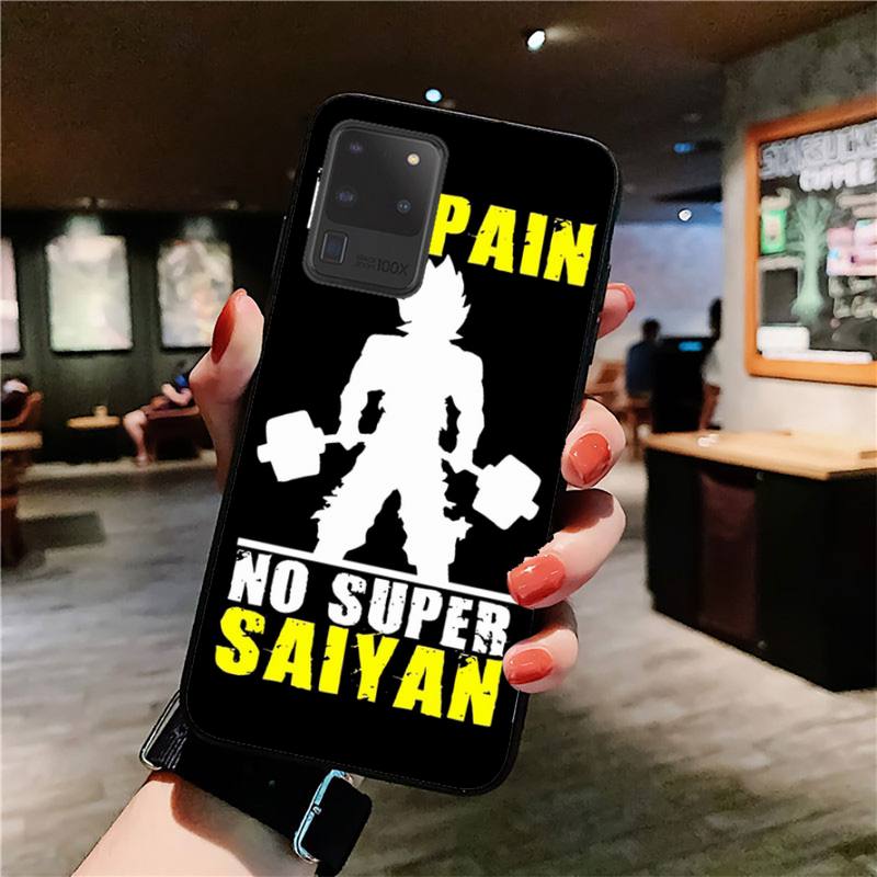 YNDFCNB No Pain No Gain Phone Case for Samsung S20 Lite S21 S10 S9 Plus for Redmi Note8 9pro for Huawei Y6 Cover
