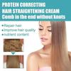 3pcs Protein Hair Straightening Cream, Silk & Gloss Hair Straightening Cream