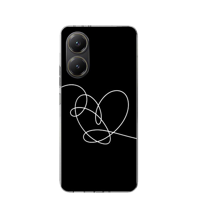 Love Yourself Flower Heart Line Kpop Case Phone Cover for Xiaomi Poco X3 Nfc X5 X6 X7 X4 Gt F7 Ultra F6 F5 Pro F4 F3 M5S M4 M6 M