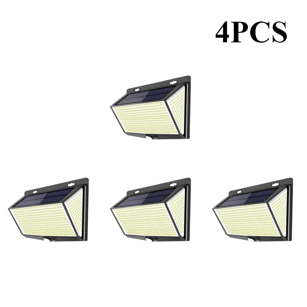 1-6PCS Solar Outdoor Garden Lights IP65 Waterproof Super Bright 468 LEDs Motion Sensor Wall Light Solar Powered Security Lamp