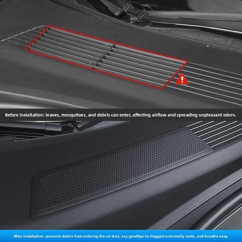 Car Sticker For Tesla Model 3 Highland 2025 2026 Cover Conditioning Inlet Mask Dust Cover Accessories Wholesale Car Modification