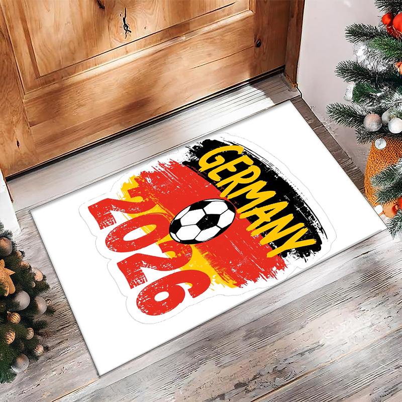 Germany national football team Printed Flannel Area Rug Non Slip Soft Polyester Floor Carpet Indoor Decor Mat for Bedroom Living Room Sofa