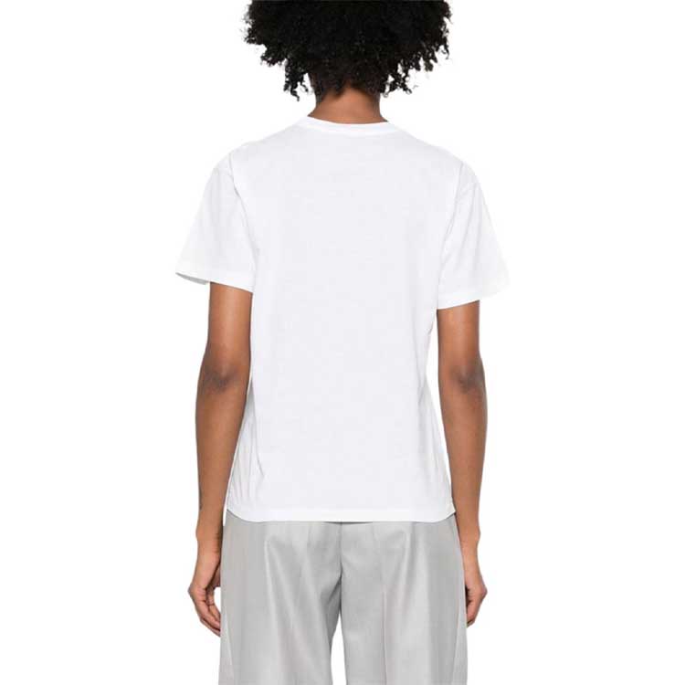 Polo Ralph Lauren SS24 Tričko s krátkým rukávem, ležérní, s potiskem vzoru medvěda s logem, Dámské tričko, Bílá, 211935615-001