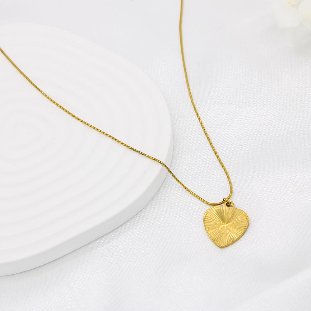 Bow Pendant Necklace with Stainless Steel Snake Chain