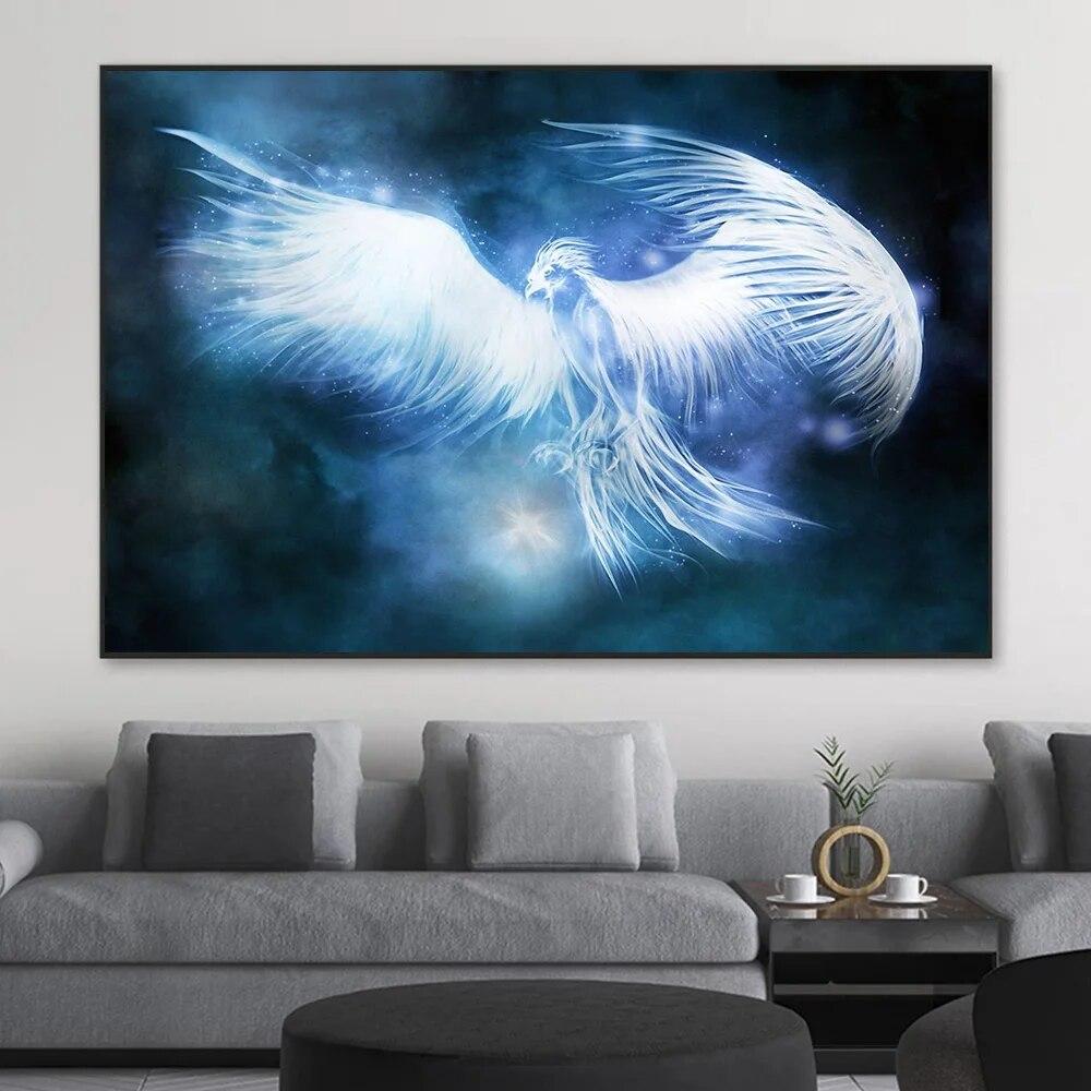 

Абстрактные животные Патронус Лось Лошадь Феникс Плакаты для гостиной Домашний декор Expecto Patronum Холст Картина Настенное искусство без рамки 21*30cm