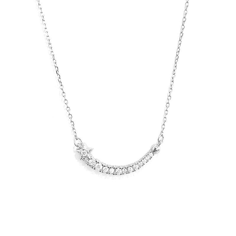 Simple Meteor Necklace for Women, Exquisite, Light, Luxury, and High Grade Line Collar Chain Neck
