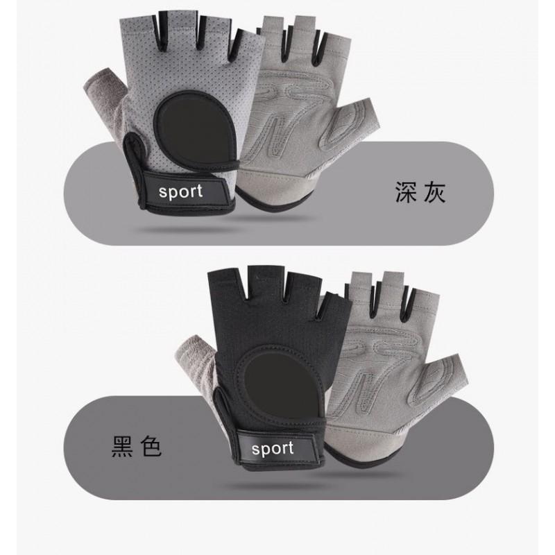 Unisex Half-Finger Gym Gloves Breathable Anti-Slip Wear-Resistant Fitness Cycling Outdoor Training