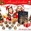 2026 Christmas Countdown Calenda, 24 Acrylic Snow Globe Christmas Tree Ornaments,Holiday Gift for Christmas