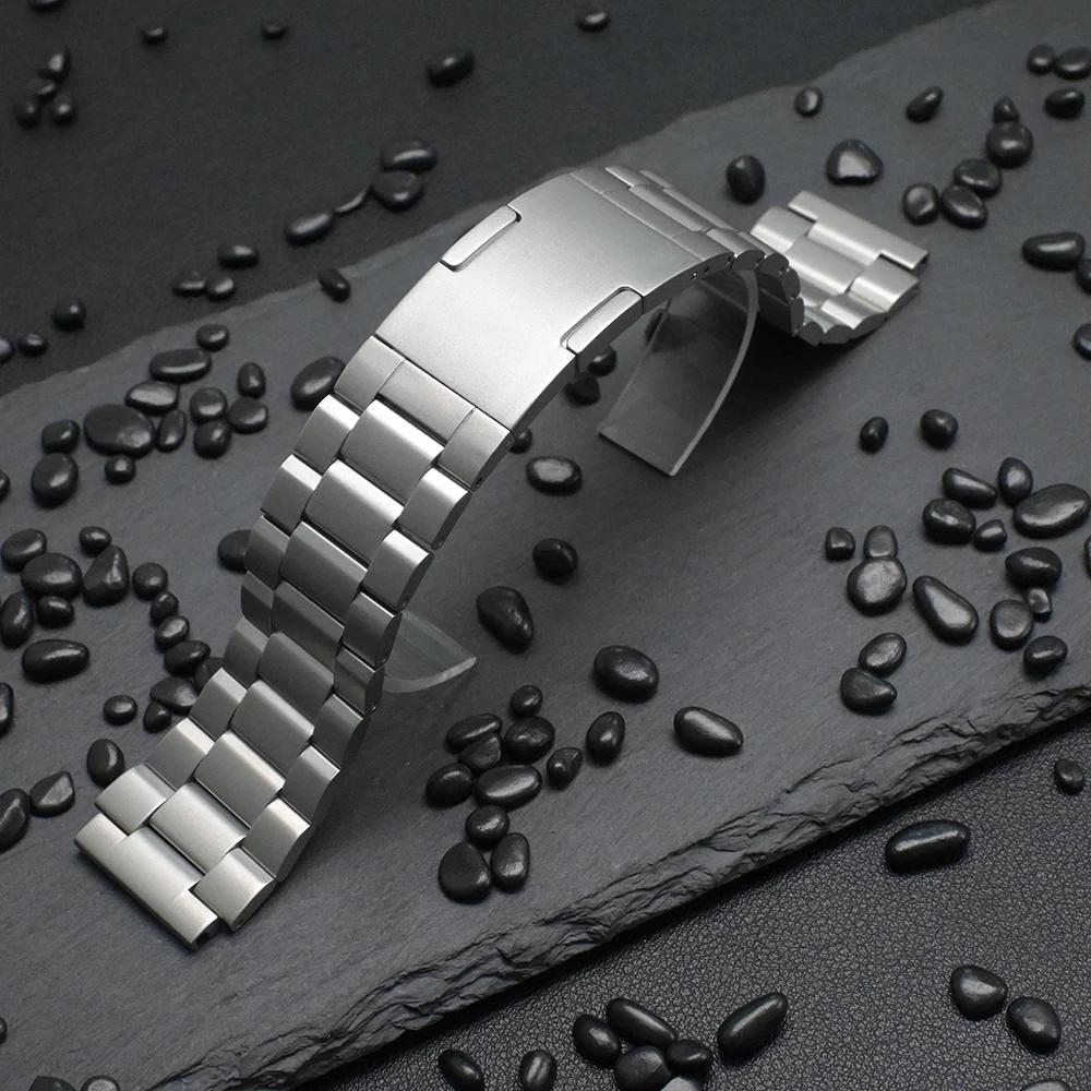 22mm Stainless Steel Metal Strap for Huawei Watch GT5 Pro 46mm 4 4 Pro Ultimate Band For Amazfit Balance GTR 2 Oneplus Watch 3 2
