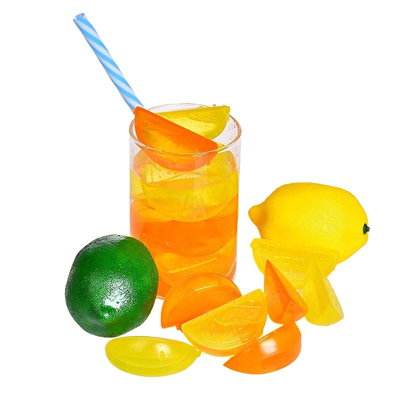 24Pcs Reusable Plastic Quick-Freeze Easy-To-Clean Fake Ice Cubes For Making Cold Appealing Drinks