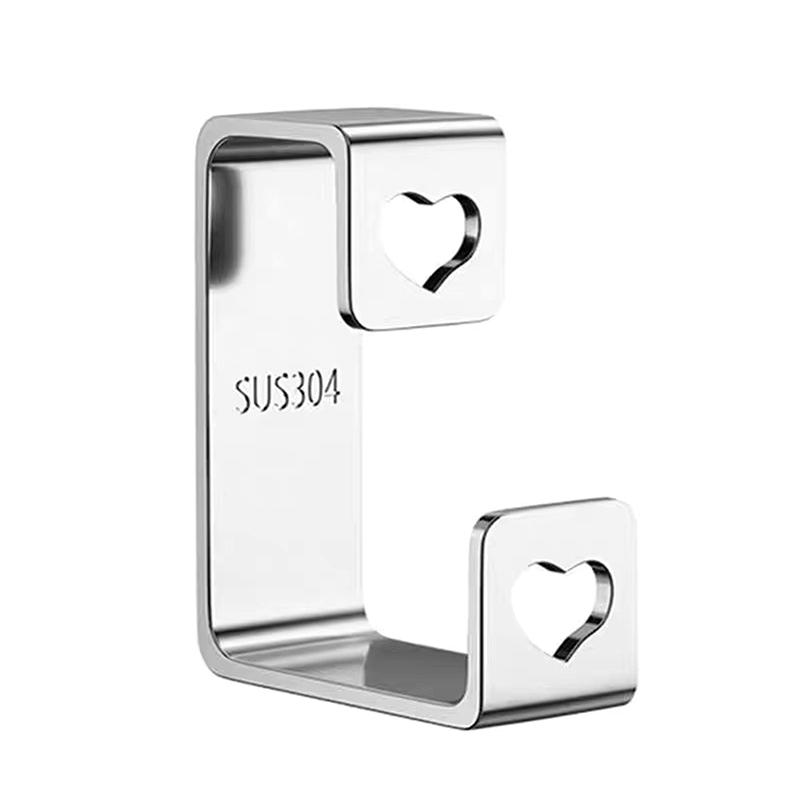 

Крючок-липучка без прокола для ванной комнаты, кухни, не оставляющая следов, крючки для хранения раковины, экономит место, настенный органайзер, самоклеящиеся крючки серебряный