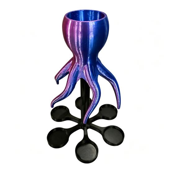 

Wine Dispenser, Octopus Shape, with 6/8 Claws Compartments Beverage Container, Fun Bar Accessory Cocktail Tool for Parties And Gatherings 6 head