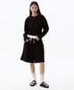 HYII Unisex Color Block Waistband Sweat Shorts [Black]