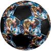 King Leo size5 Soccer Ball, colorful, suitable for all ages, machine-stitched, PVC material, competition grade,durable and high bounce