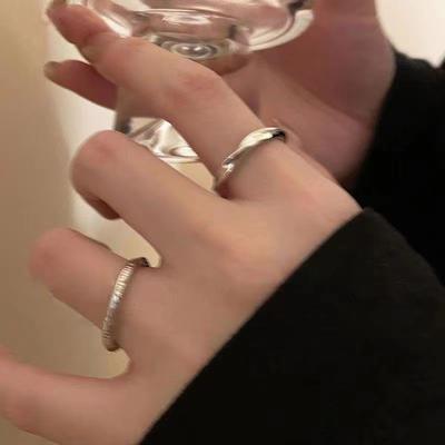 1/3Pcs Simple Vintage Rings Opening Adjustable Finger Ring For Women Girls Elegant Luxury Versatile Ring Set Jewelry Gifts