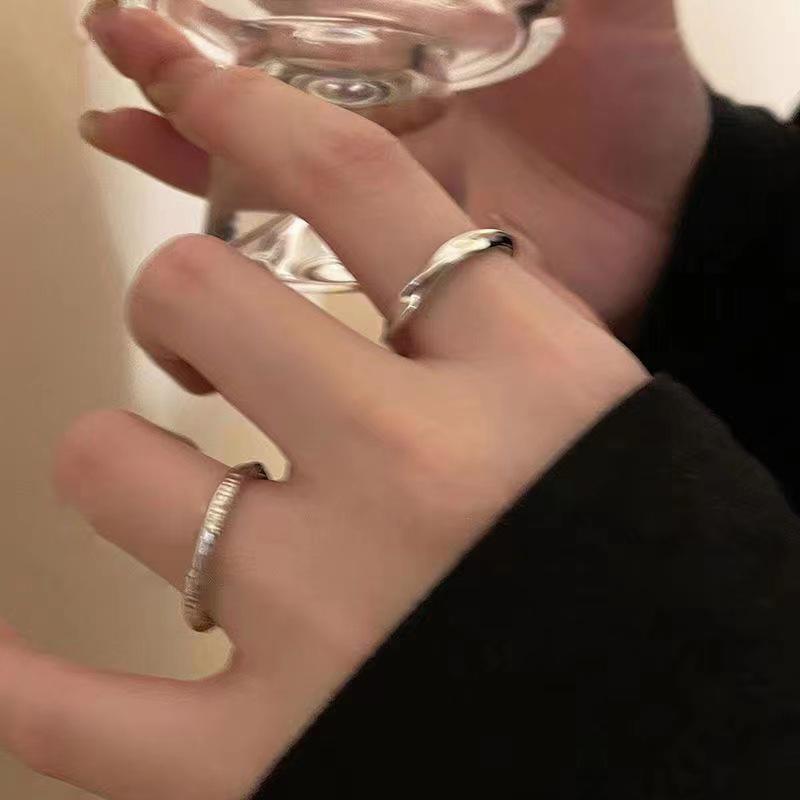 1/3 Pièces Anneaux Simples Vintage Ouverture Anneau de Doigt Réglable Pour Femmes Filles Élégant Luxe Polyvalent Ensemble d'Anneaux Bijoux Cadeaux