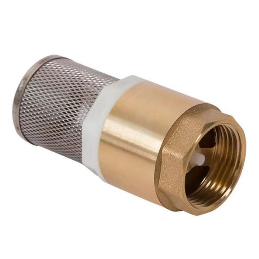 Filter Valve Brass Check Valve Garden 1/2inch 3/4inch Bottom Valve Irrigation Systems Strainers Suction Valves