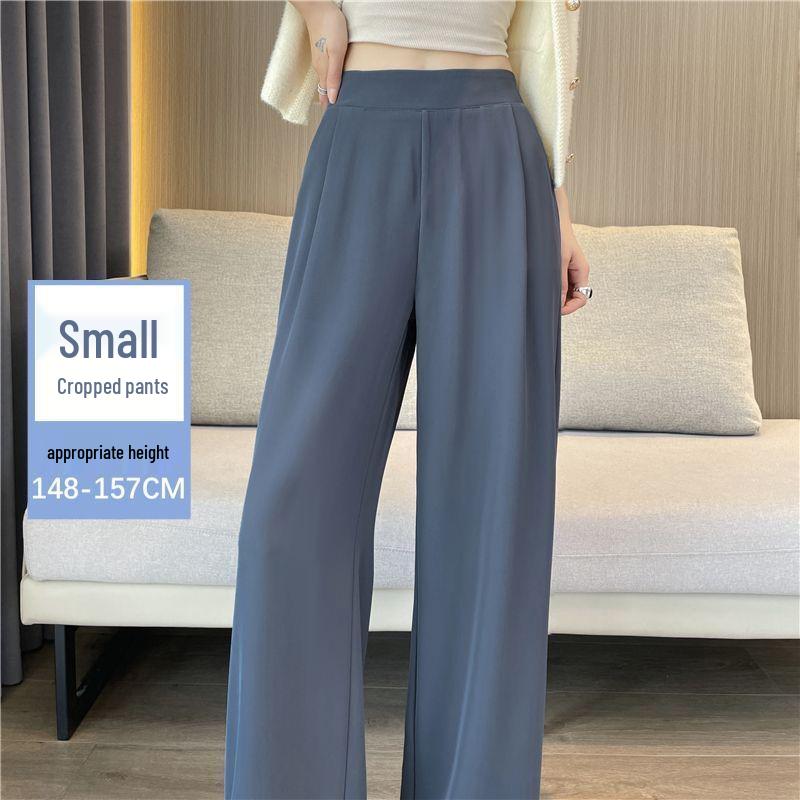 

Ice Silk Women s Wide-Leg High-Waisted Summer Pants 2026 - Lightweight, Petite & Casual Straight-Leg Suit XL (115-130 jin)